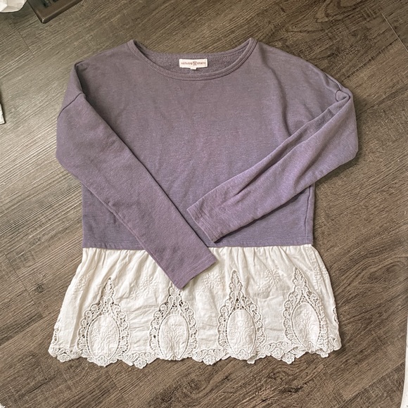 Layered style purple sweater altar’d state small - Picture 1 of 11